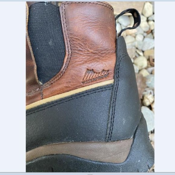 Mens Sorel Hood River Waterproof Insulated Brown Leather Ankle Boots US Size 12 - Picture 4 of 9